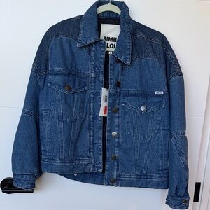 Bimba Women's Classic Blue Denim Bomber Jacket